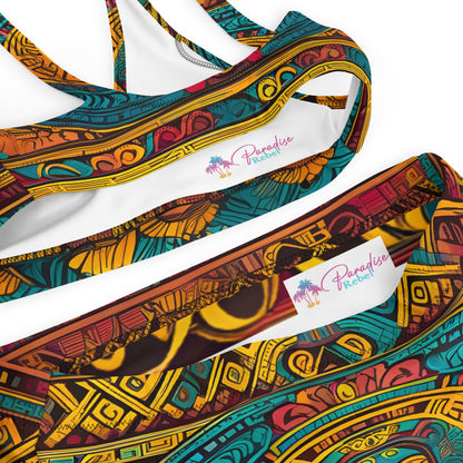 Ancient Mayan Style 2PC Swimsuit