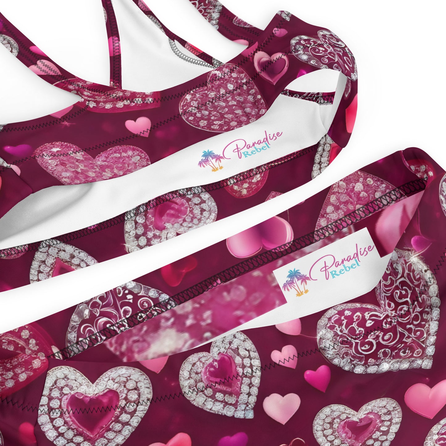 Diamond Hearts 2PC Swimsuit