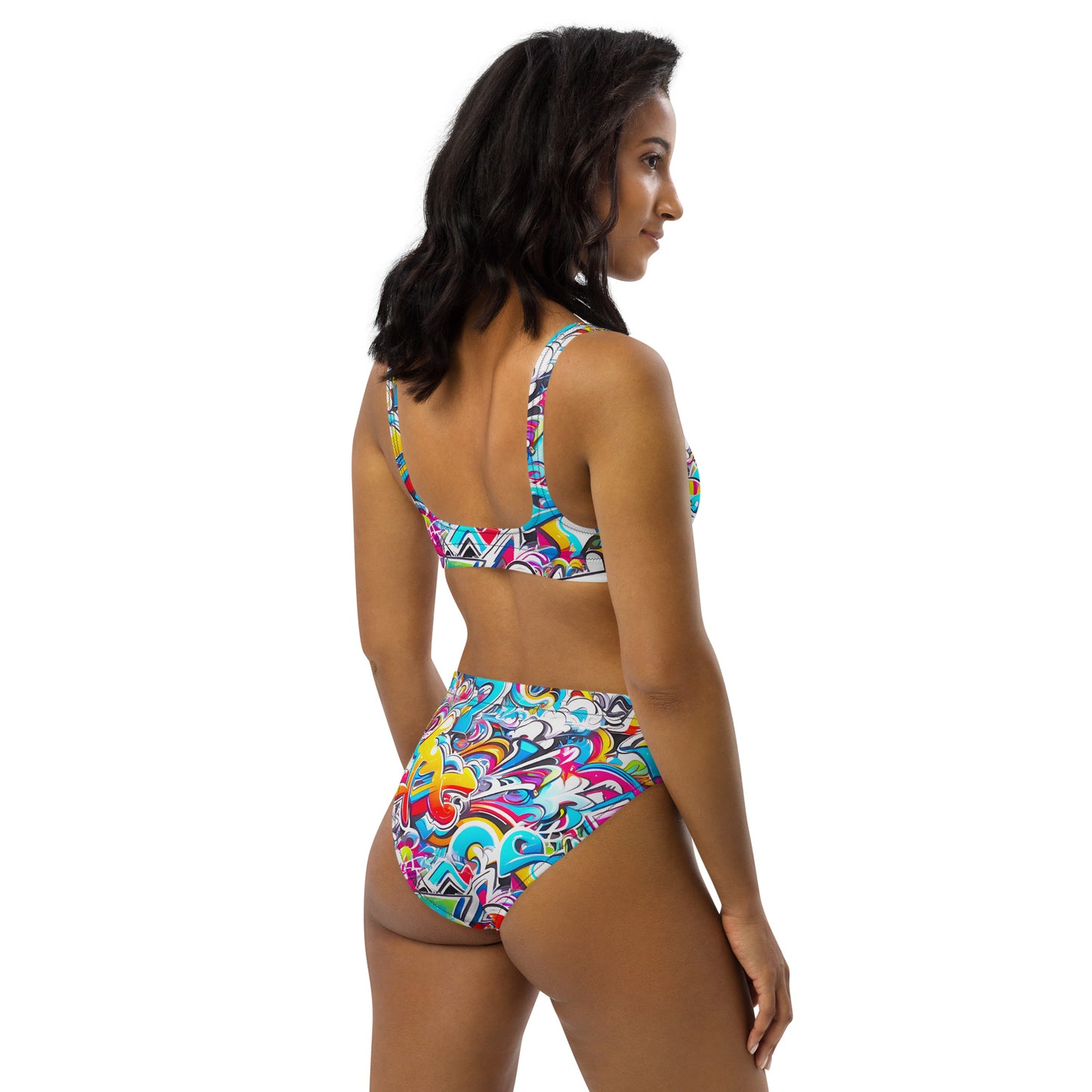 Colorful Graffiti Art 2PC Swimsuit