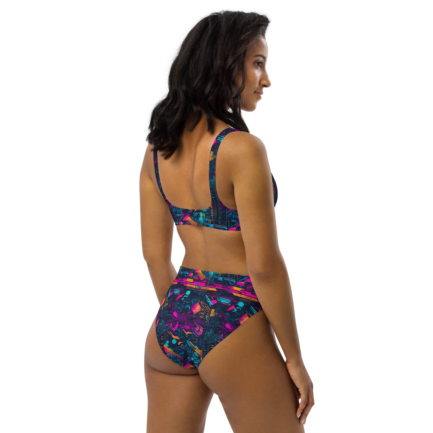 Cyber Graffiti 2PC Swimsuit