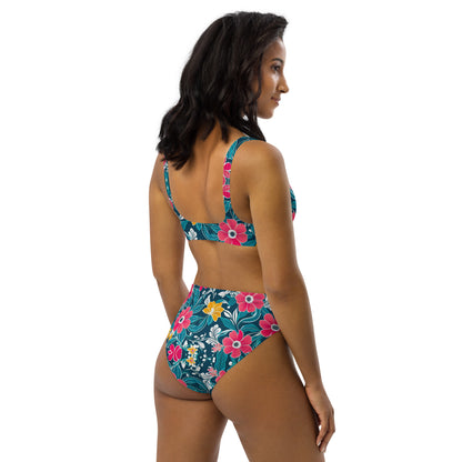 Simple Floral 2PC Swimsuit