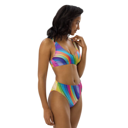 Rainbow Abstract 2PC Swimsuit