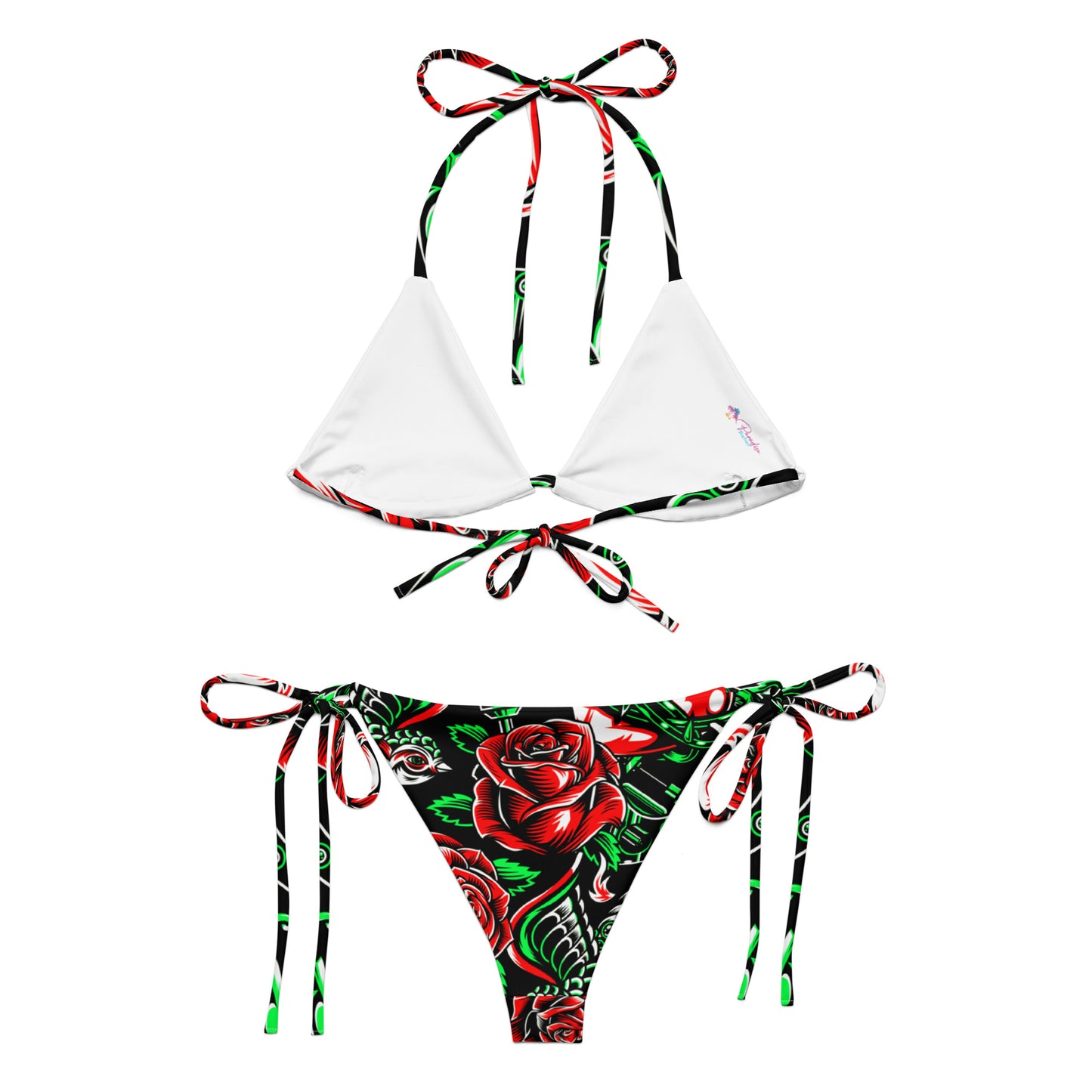 Rose and Bird Floral Bikini