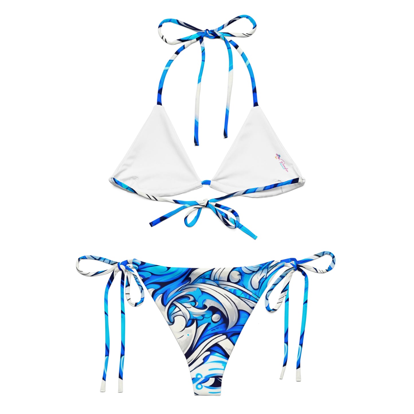 Blue Graffiti Art Bikini