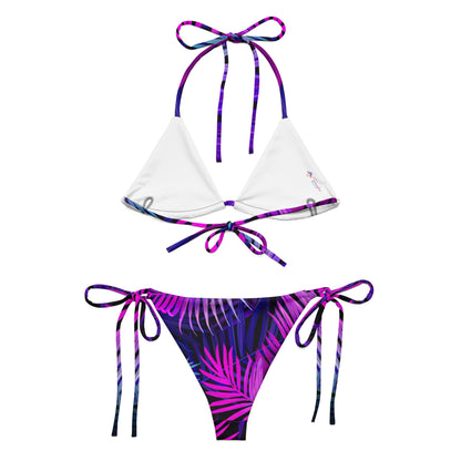 Purple Tropical Floral Bikini