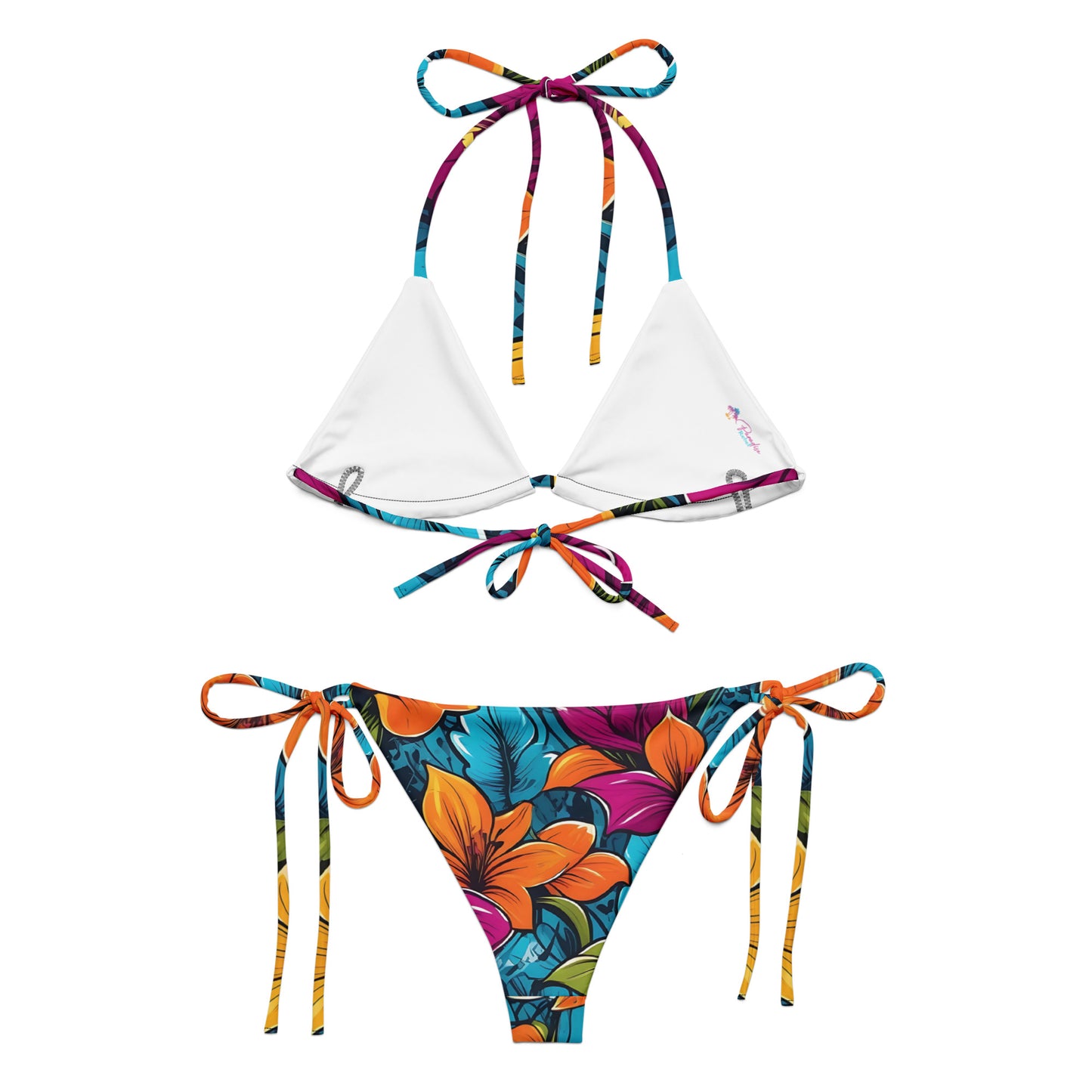 Colorful Flowers Floral Bikini