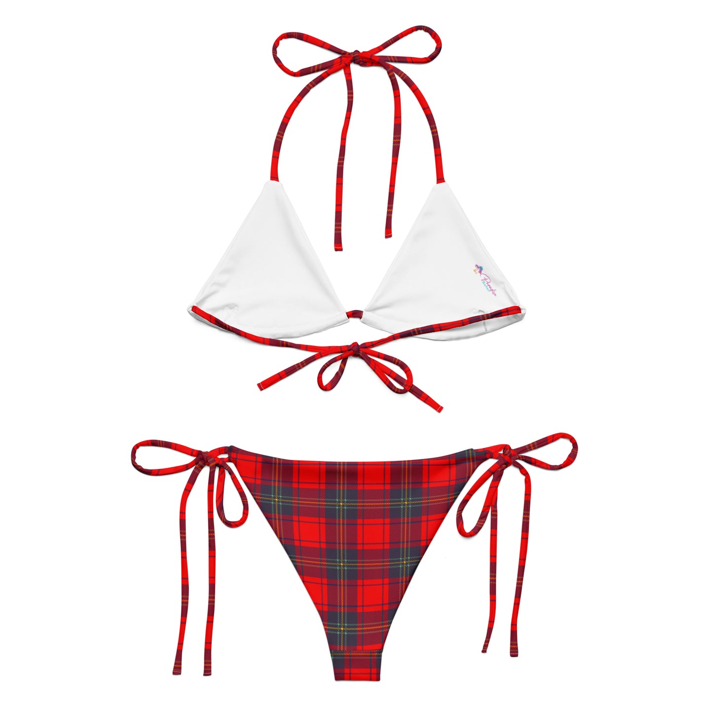 Red Plaid Bikini