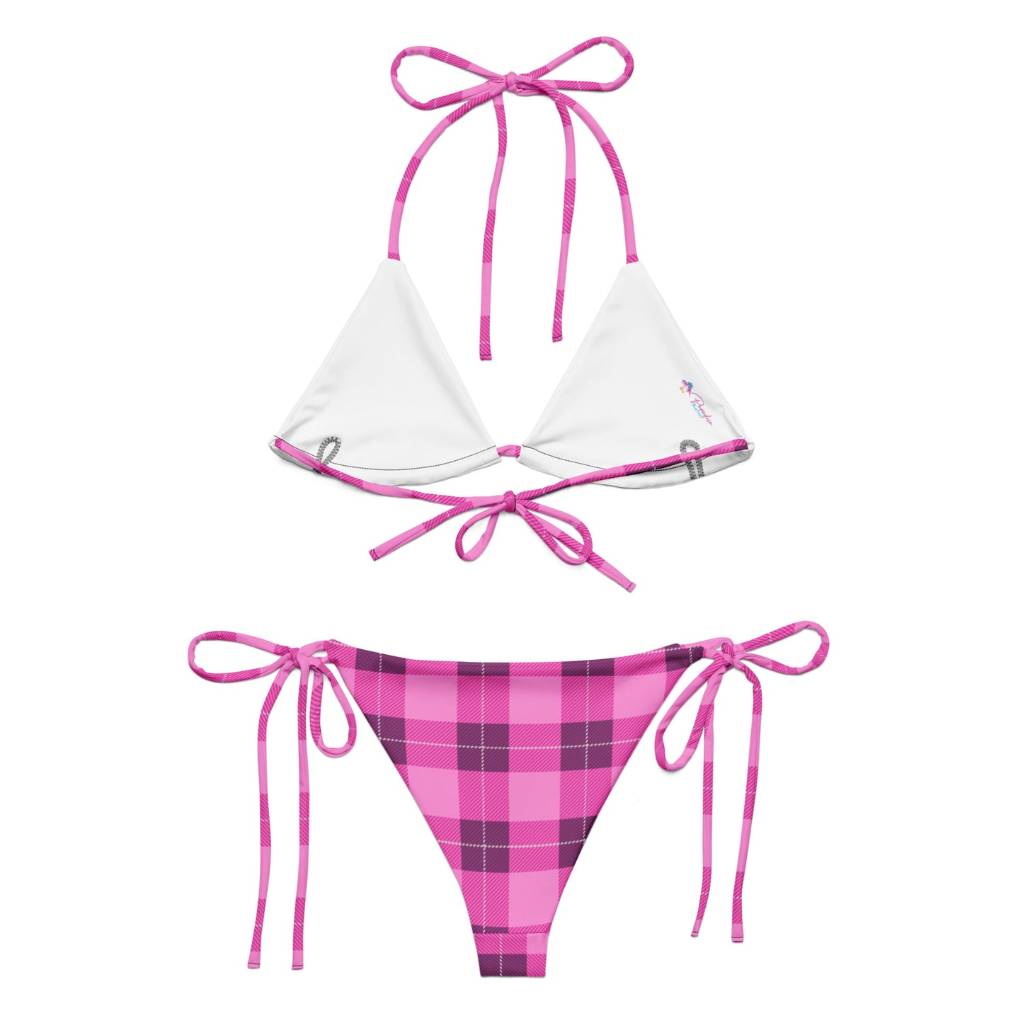 Pink Plaid Bikini