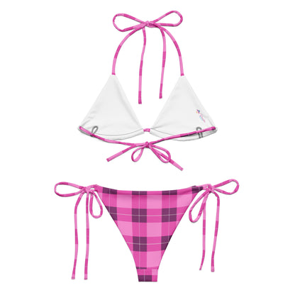 Pink Plaid Bikini