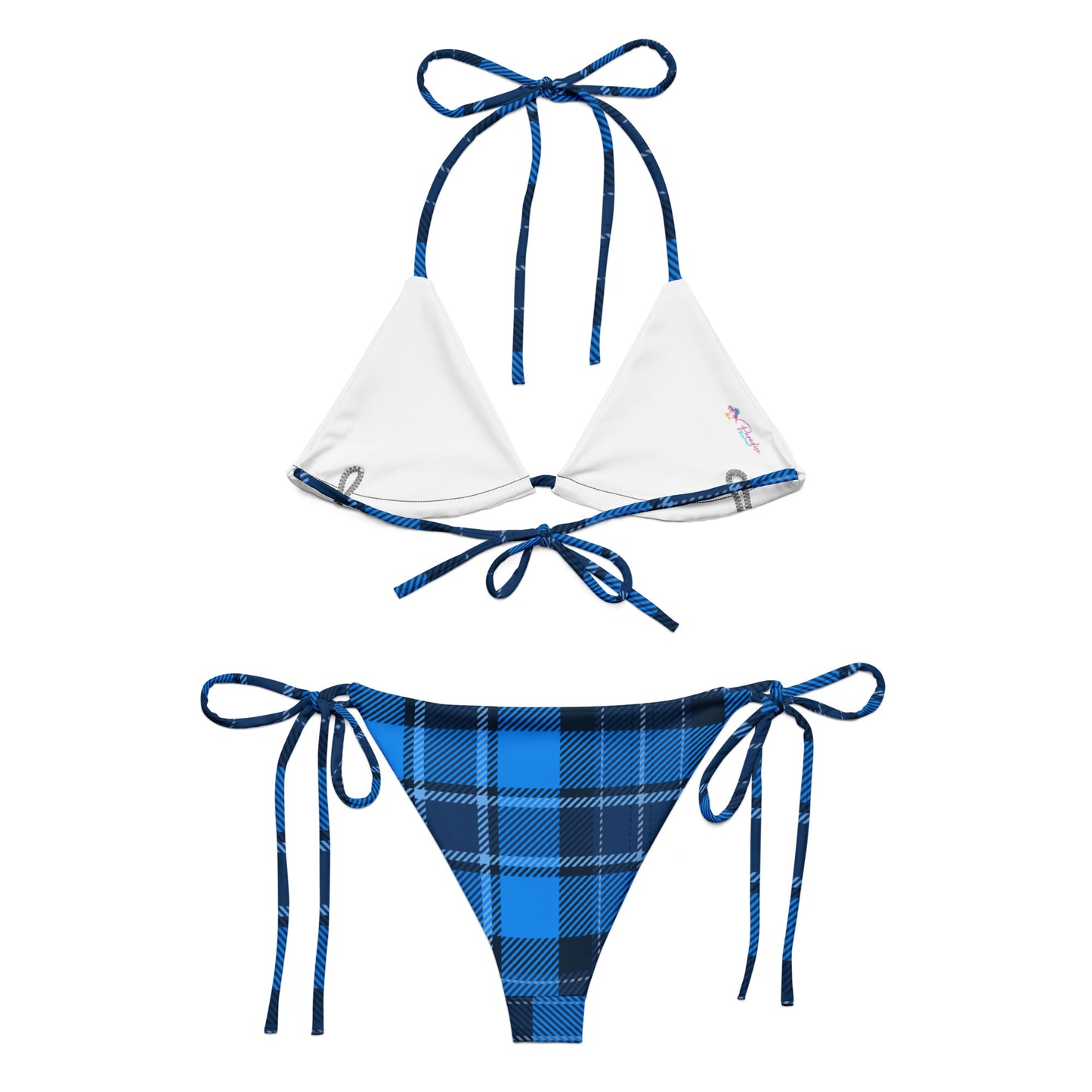 Blue Plaid Bikini