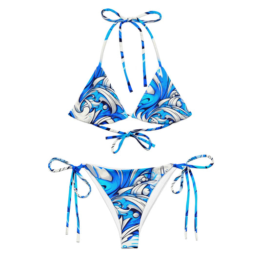 Blue Graffiti Art Bikini