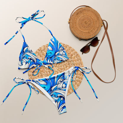 Blue Graffiti Art Bikini