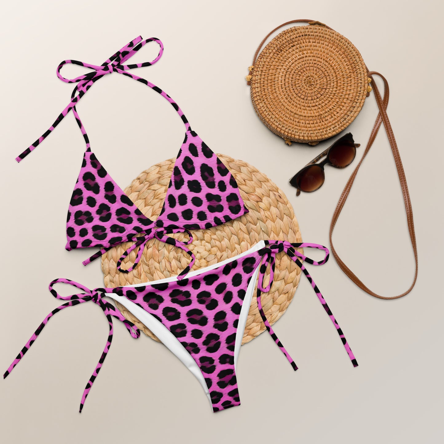 Pink Leopard Bikini