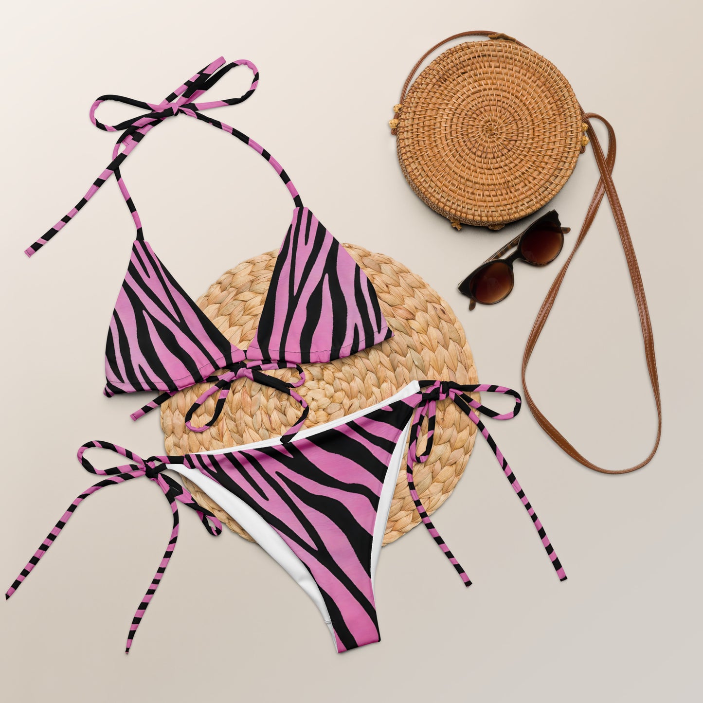 Pink Zebra Bikini