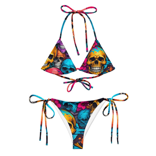 Colorful Skulls Bikini