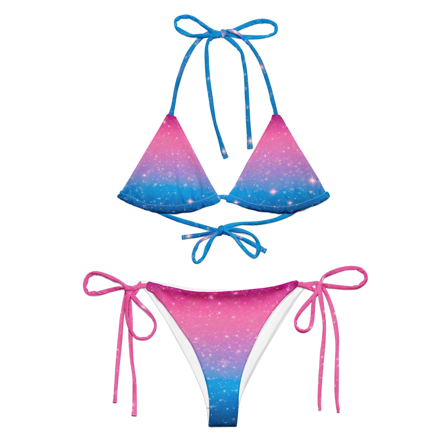 Stars on Pink and Blue Bikini