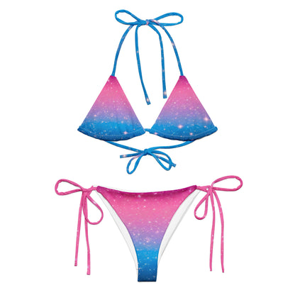 Stars on Pink and Blue Bikini