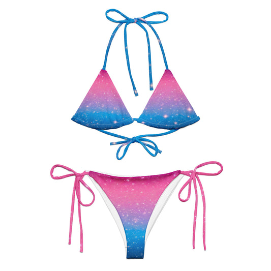 Stars on Pink and Blue Bikini