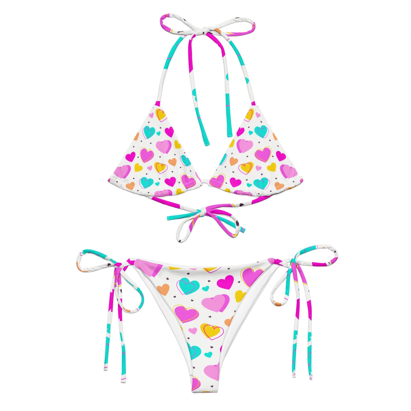 Sweet Colorful Hearts Bikini