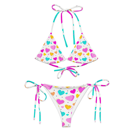 Sweet Colorful Hearts Bikini