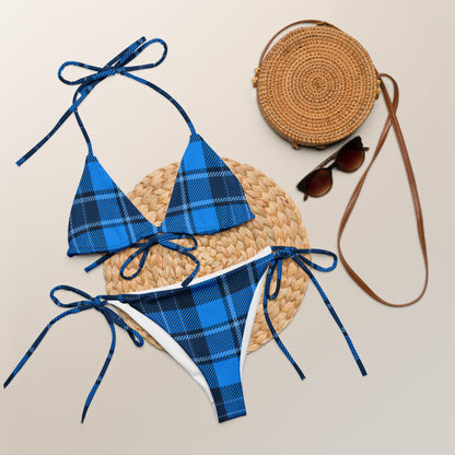 Blue Plaid Bikini