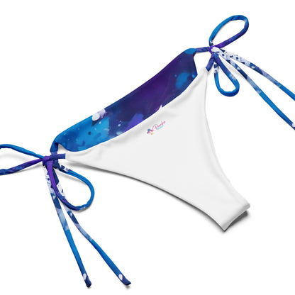 Blue and Purple Splash Art Bikini