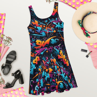 Bad Neighborhood Graffiti Art Dress