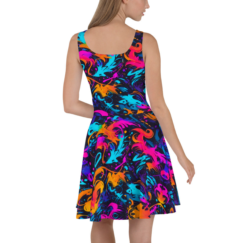 Colors in Graffiti Dress