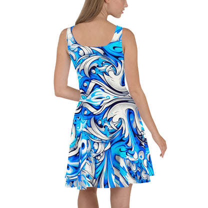 Blue Graffiti Art Dress