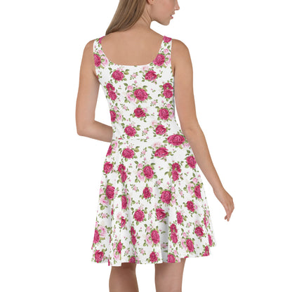 Pink Roses Floral Dress