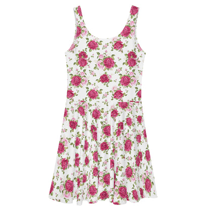 Pink Roses Floral Dress