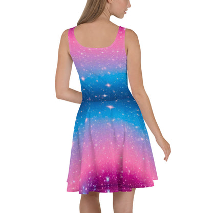 Stars on Pink and Blue Dress