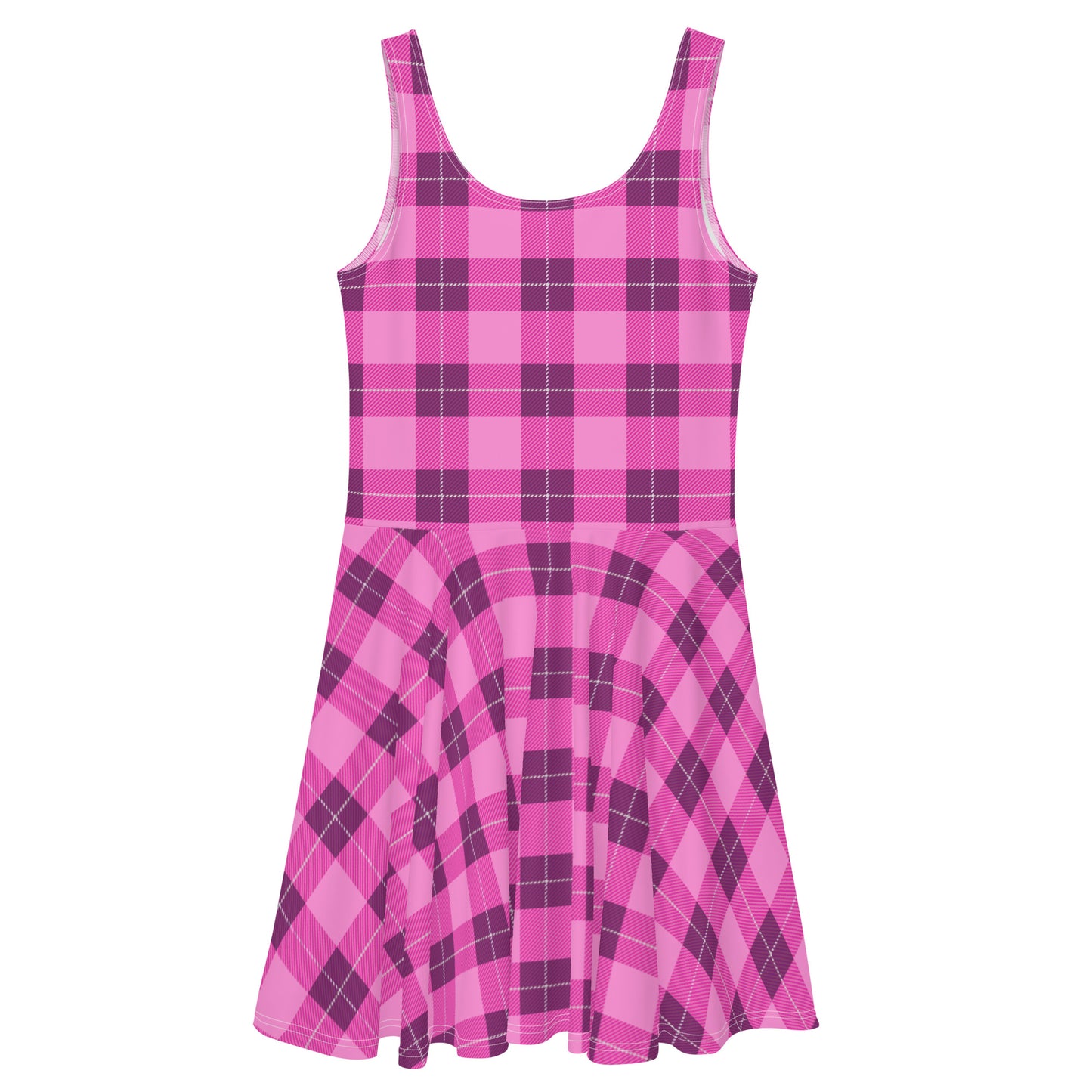 Pink Plaid Dress