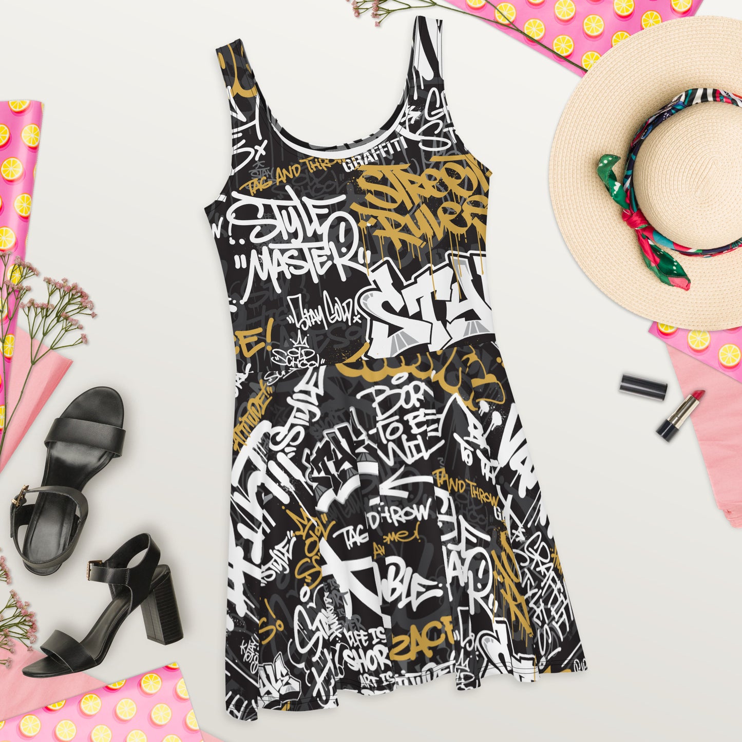 Captions Graffiti Art Dress