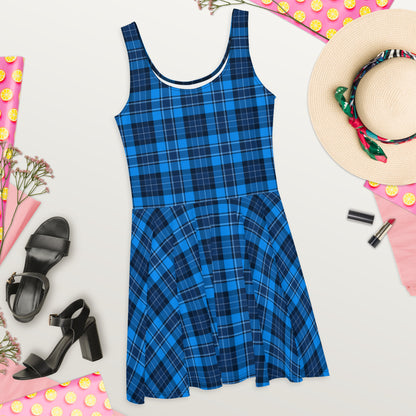 Blue Plaid Dress