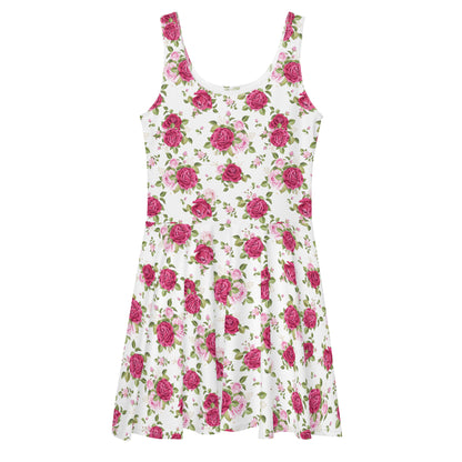 Pink Roses Floral Dress