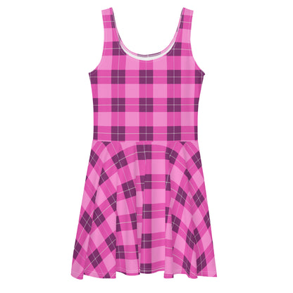 Pink Plaid Dress