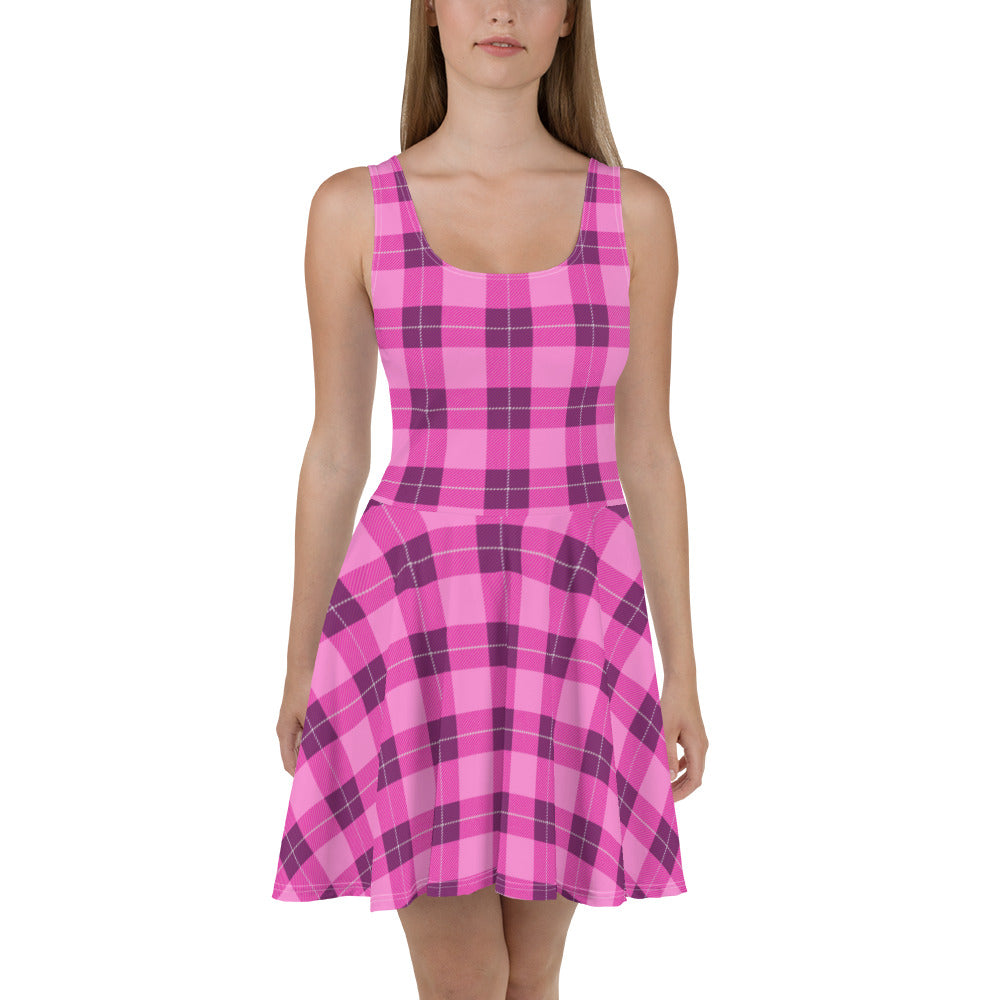 Pink Plaid Dress