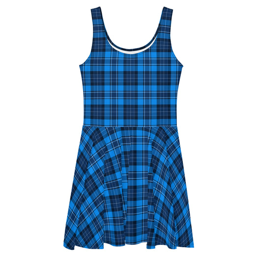 Blue Plaid Dress