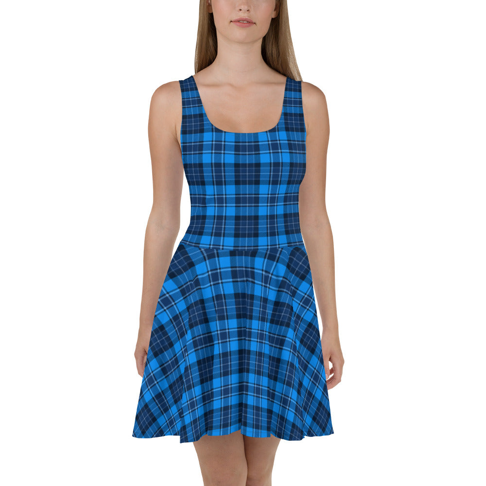 Blue Plaid Dress