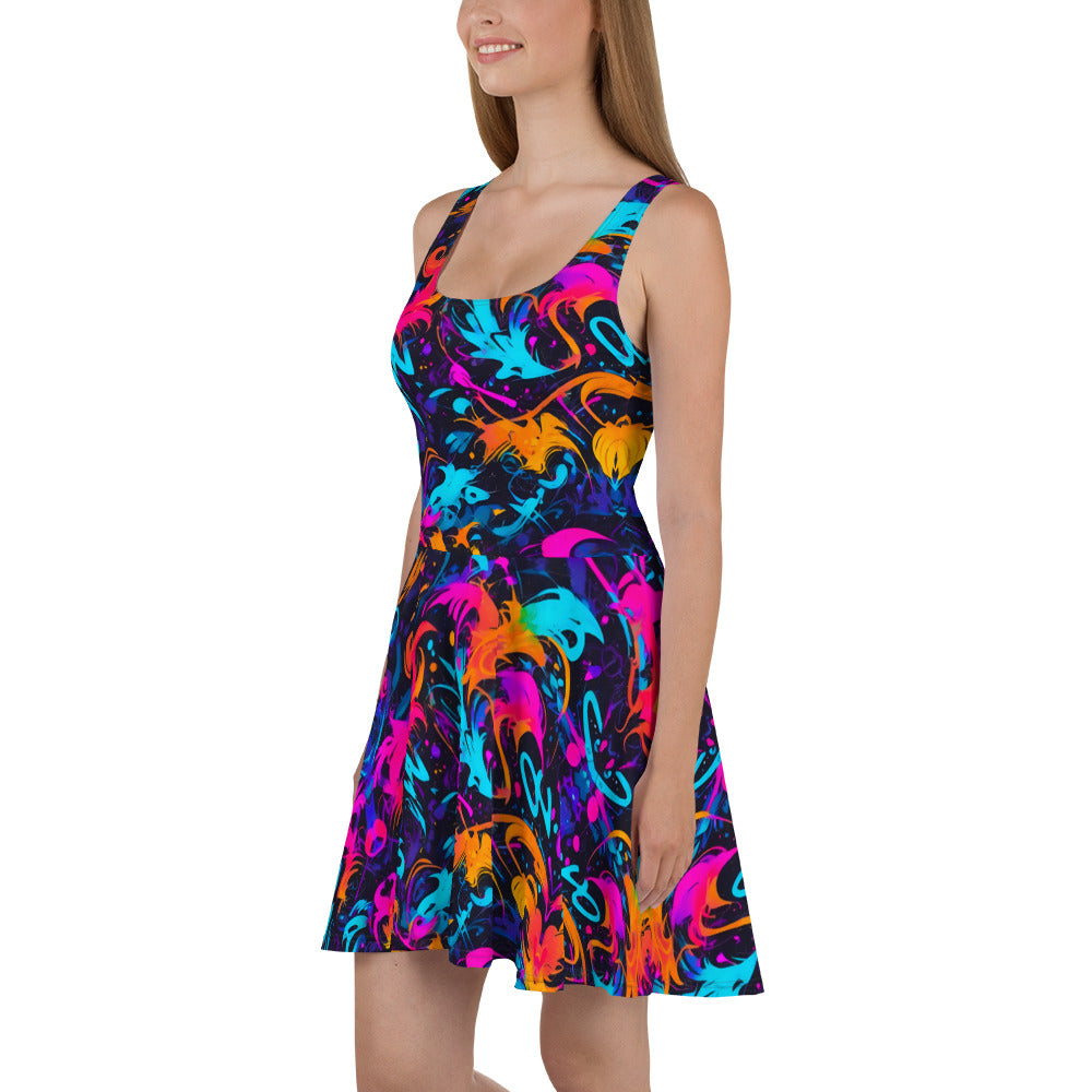 Colors in Graffiti Dress