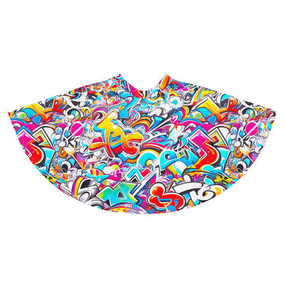 Colorful Graffiti Art Skirt