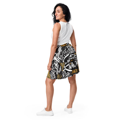 Captions Graffiti Art Skirt