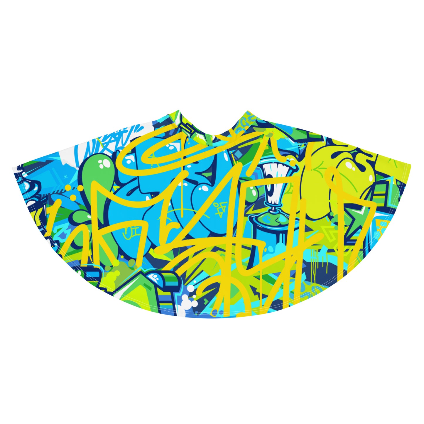 Bright Graffiti Art Skirt