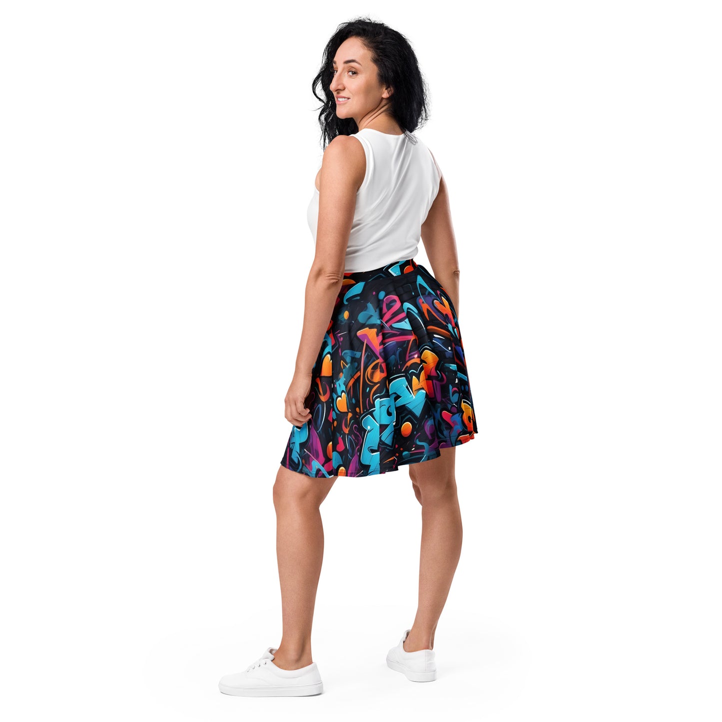 Bad Neighborhood Graffiti Art Skirt