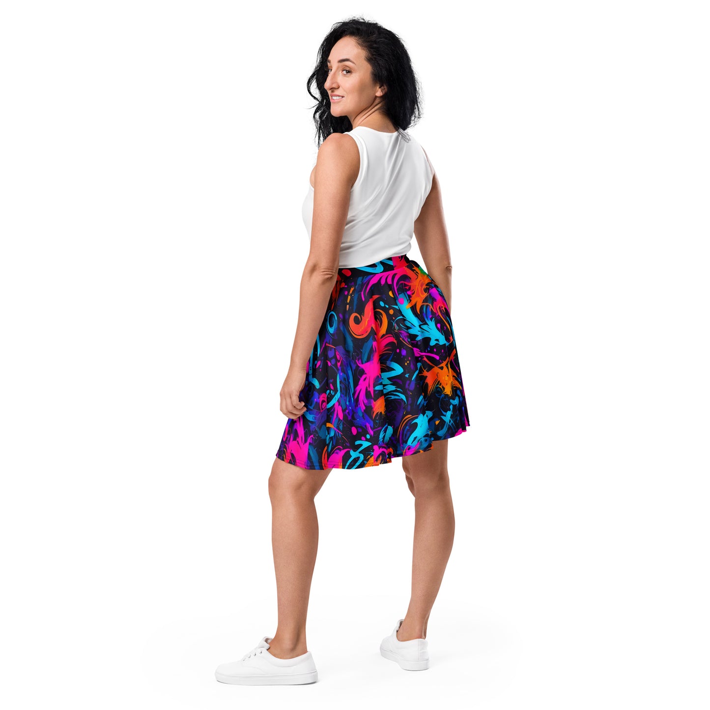 Colors in Graffiti Skirt