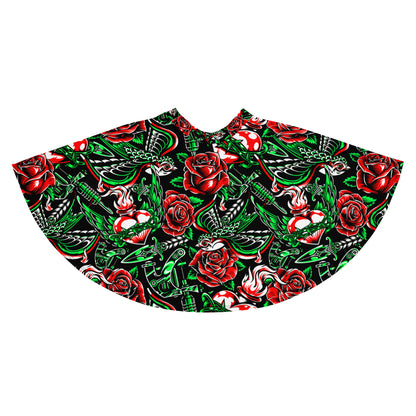 Rose and Bird Floral Skirt