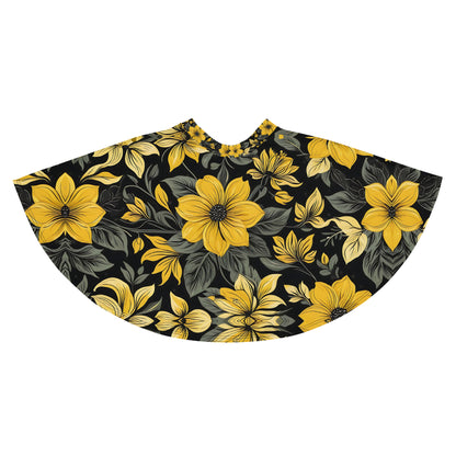 Black and Yellow Floral Skirt