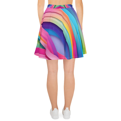 Rainbow Abstract Skirt