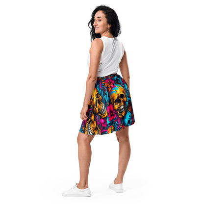 Colorful Skulls Skirt